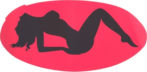 Lady stickers horisontal