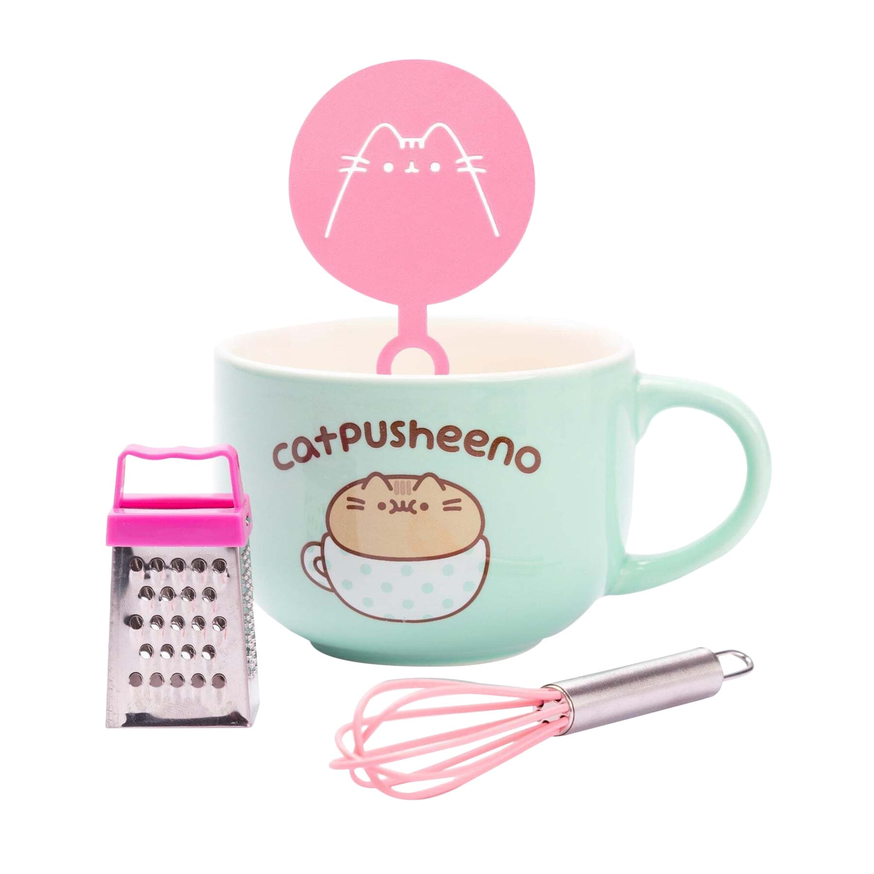 Pusheen Catpusheeno Mugg och Stencilset