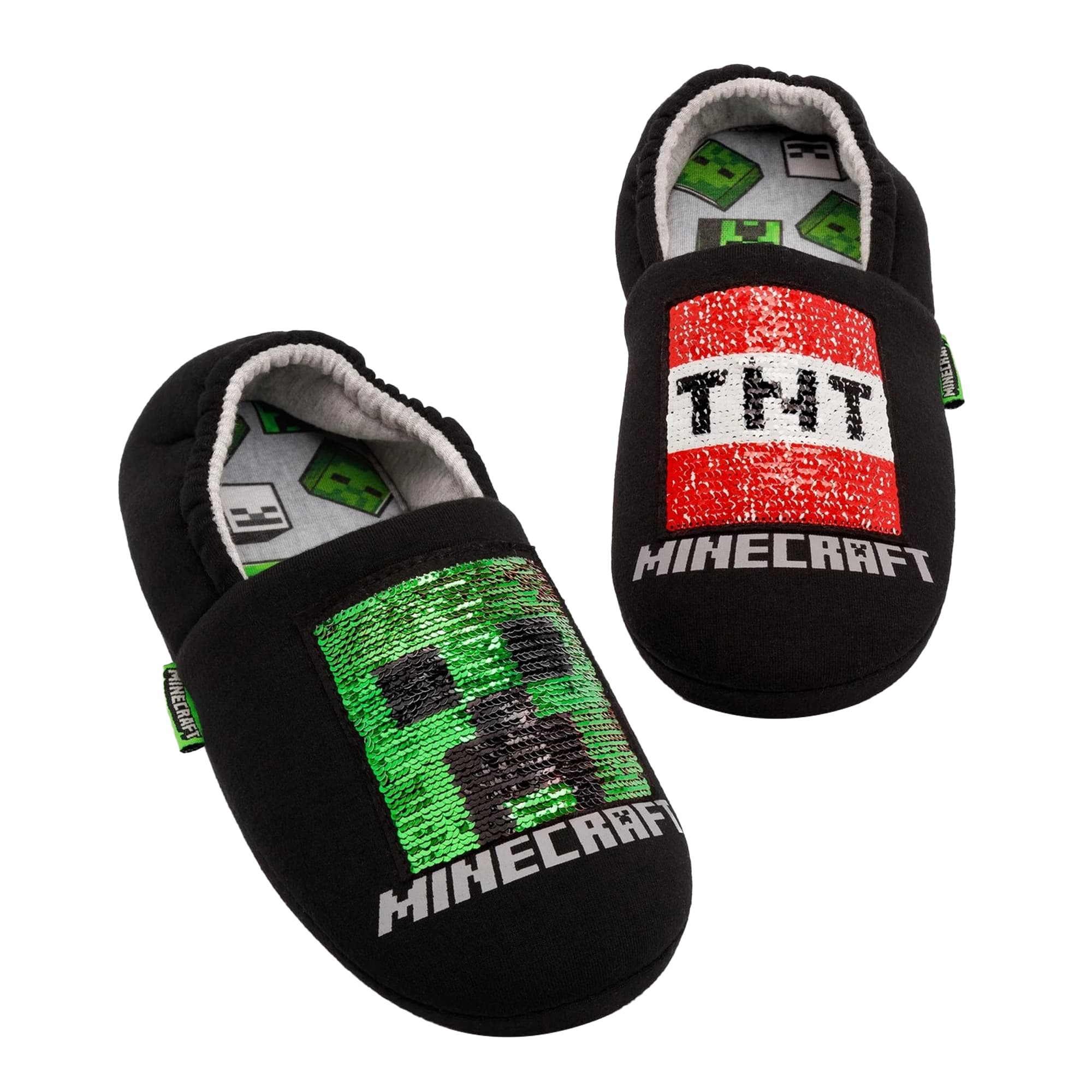 Minecraft Pojktofflor med paljetter