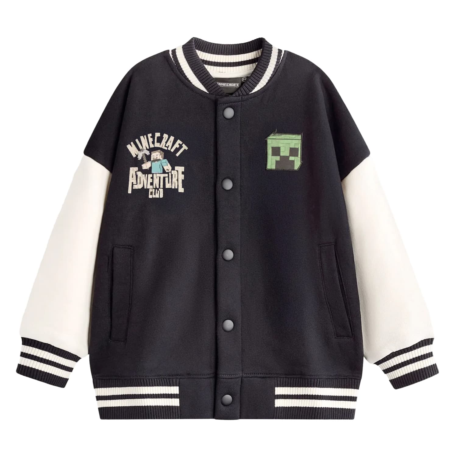 Minecraft Pojkar Creeper Varsity Jacka