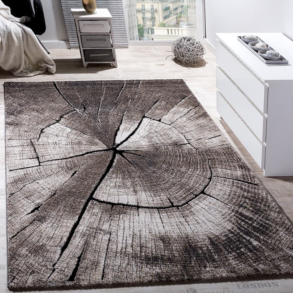Ibiza Tree Grå - Modern Matta - 160 x 230 cm