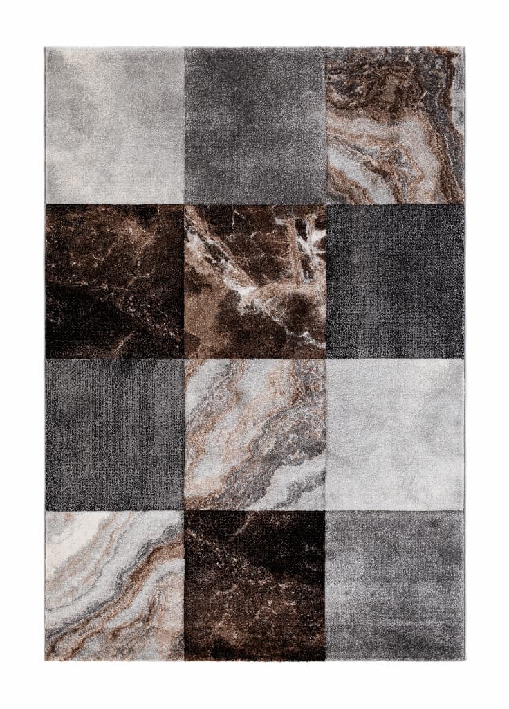 Brilliance Dark Square - Gångmatta - 200 x 290 cm