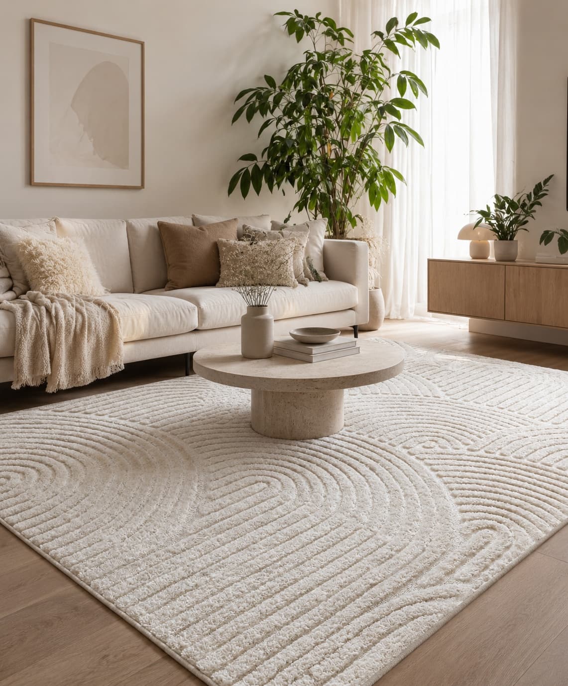 Doria Zen Cream - Modern Matta - 240 x 340 cm
