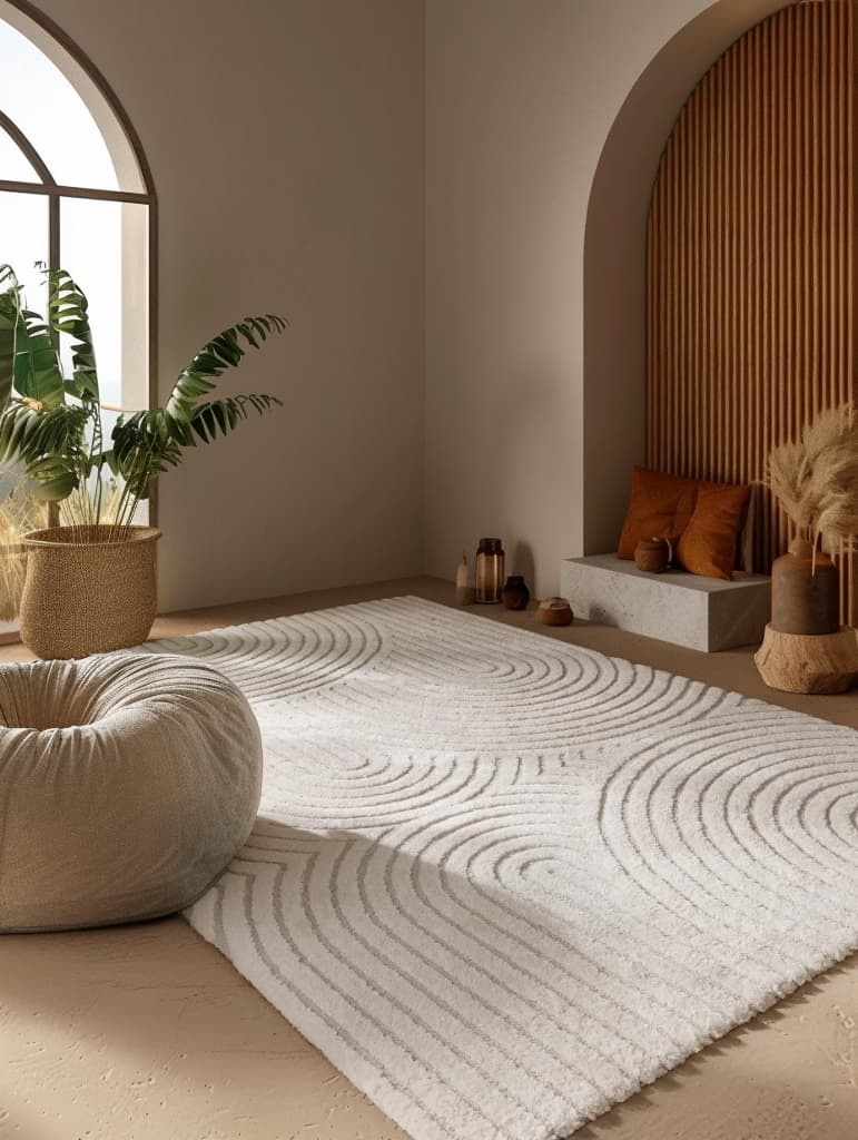 Dyna Curve Cream - Modern Matta - 100 x 200 cm