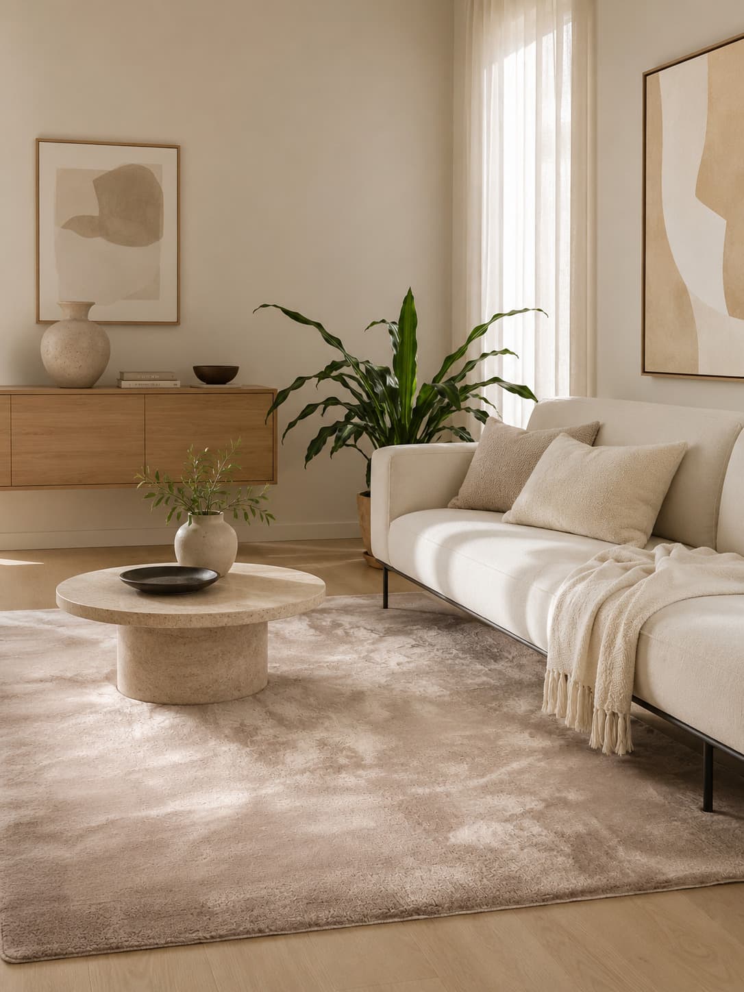Ello Beige - Ryamatta - 133 x 190 cm
