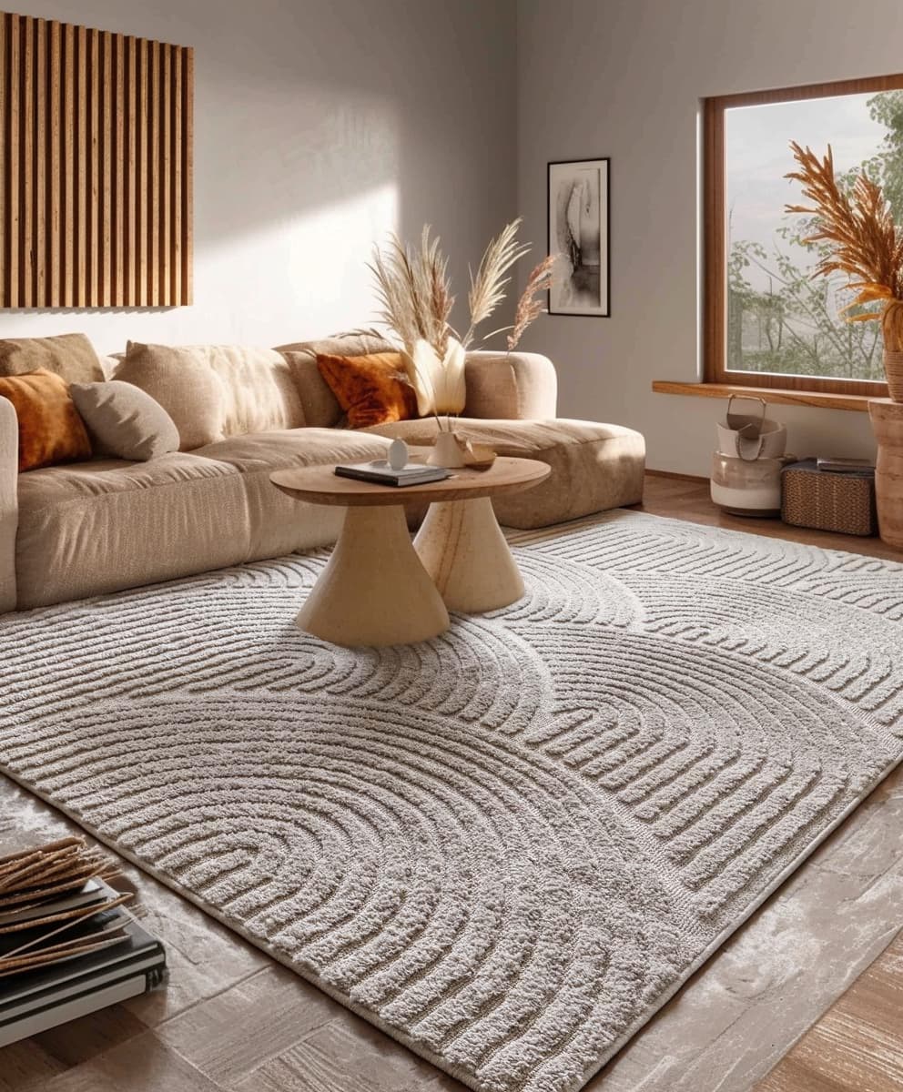 Forma Curve Linne - Modern Matta - 100 x 200 cm