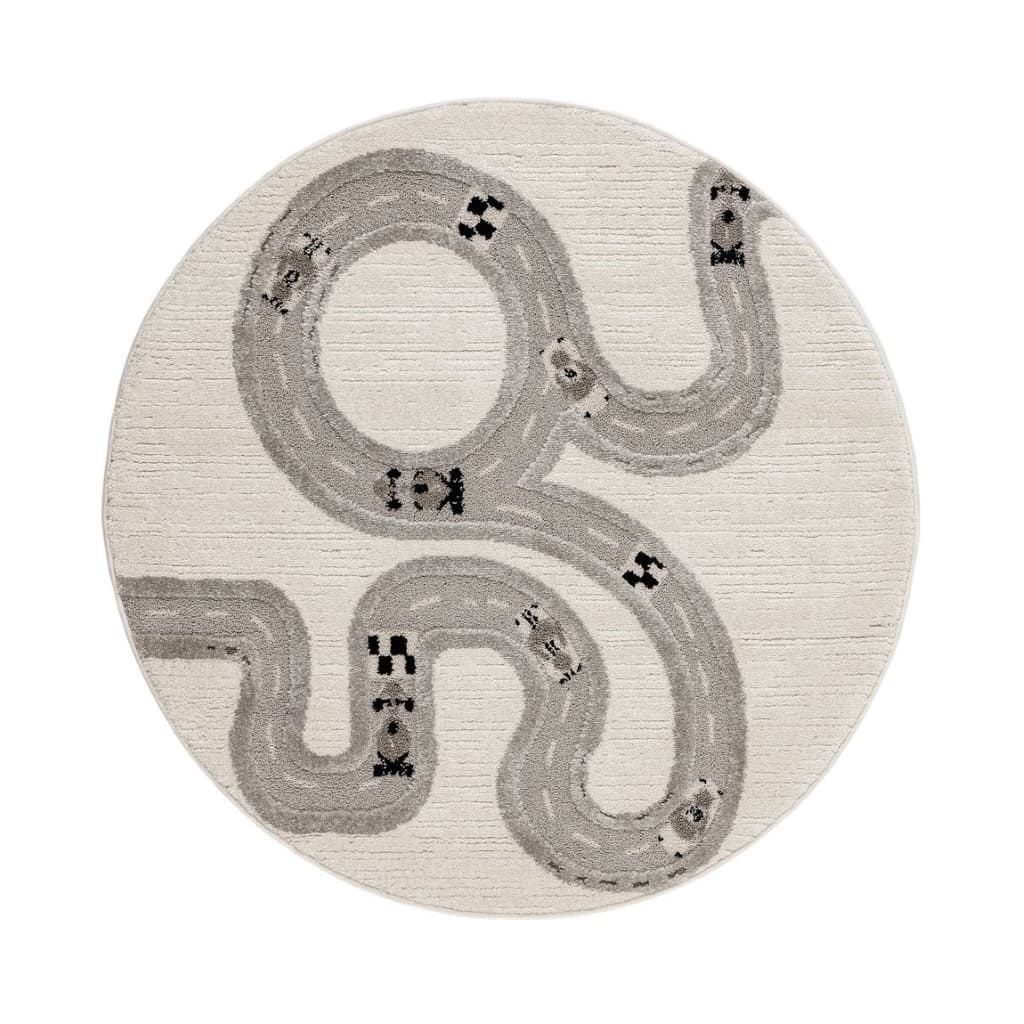 Genova Road Cream - Barnmatta - Rund 120cm