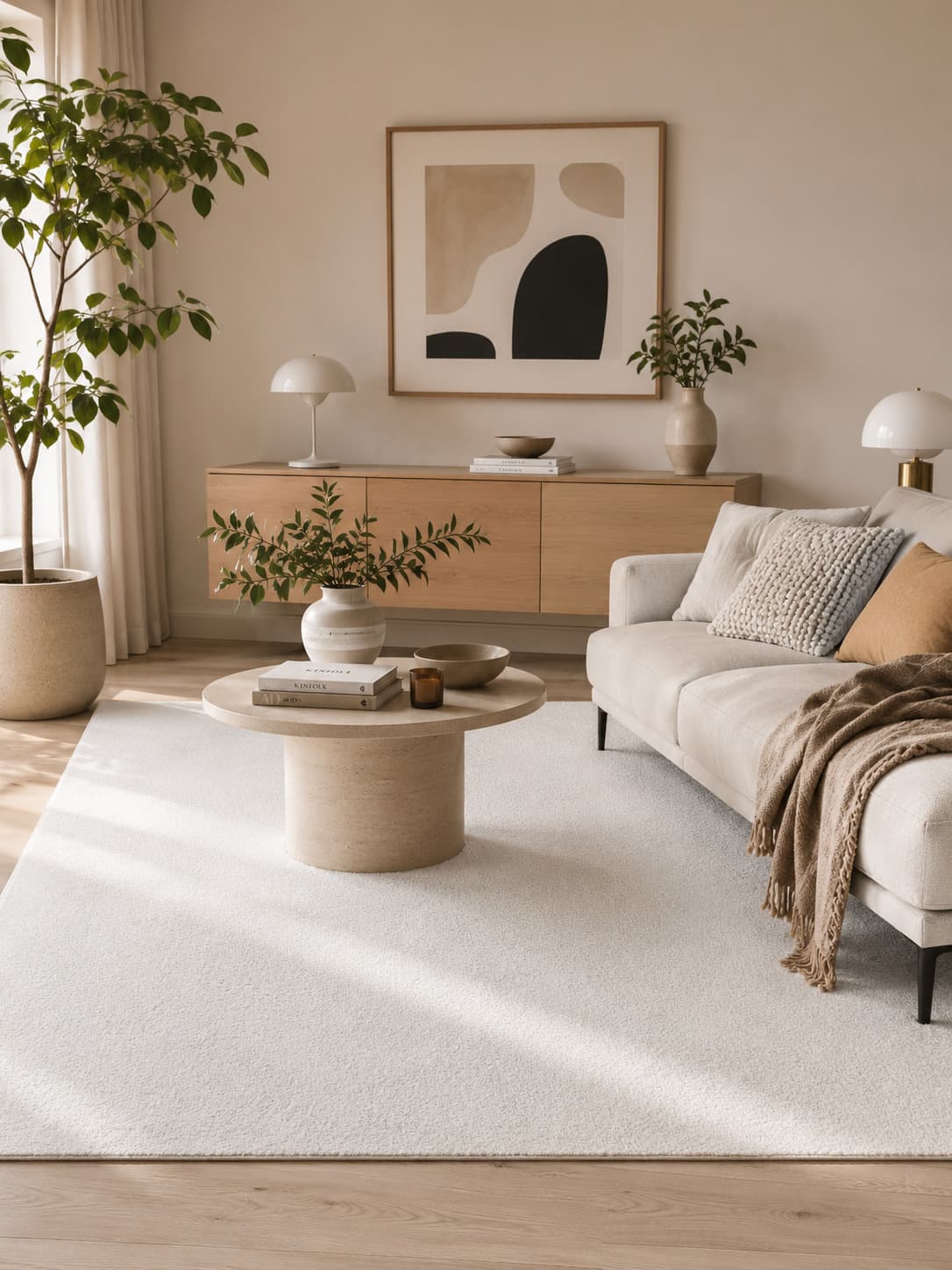 Prime Cream - Modern Matta - 240 x 340 cm