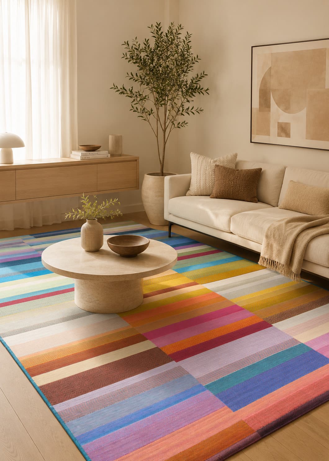 Ravenna Brick Multi - Modern Matta - 160 x 230 cm