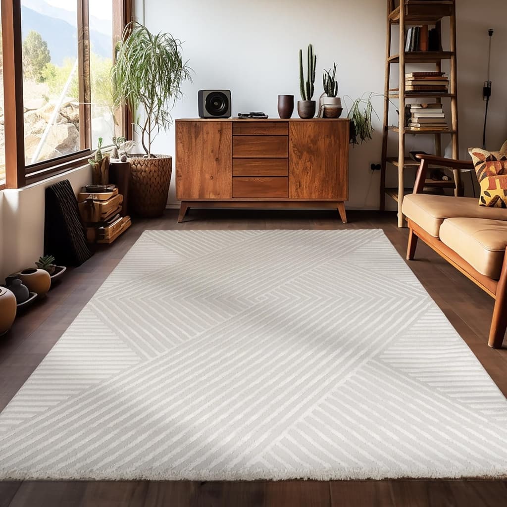 Side Lines Cream - Modern Matta - 160 x 230 cm