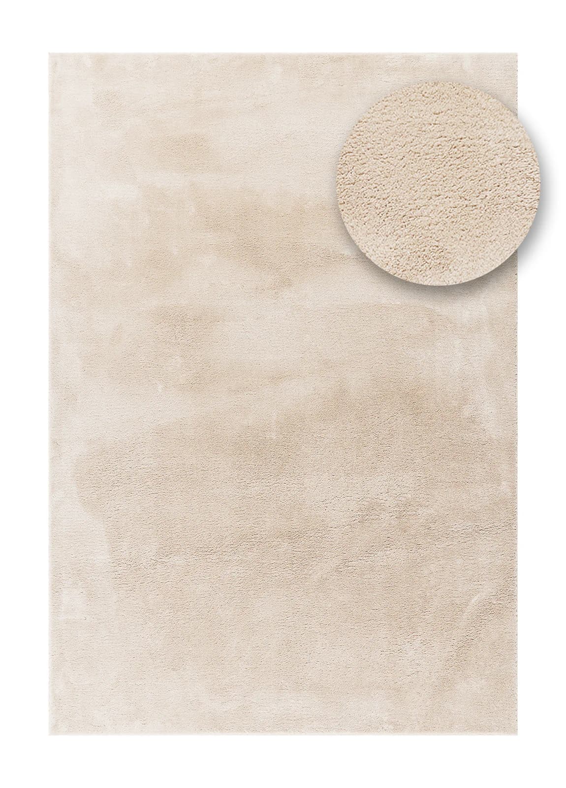 Silva Beige - Enfärgad Matta - 200 x 290 cm