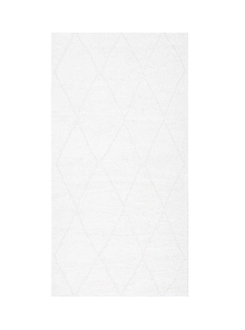 Softy Romb Cream - Gångmatta - 80 x 150 cm