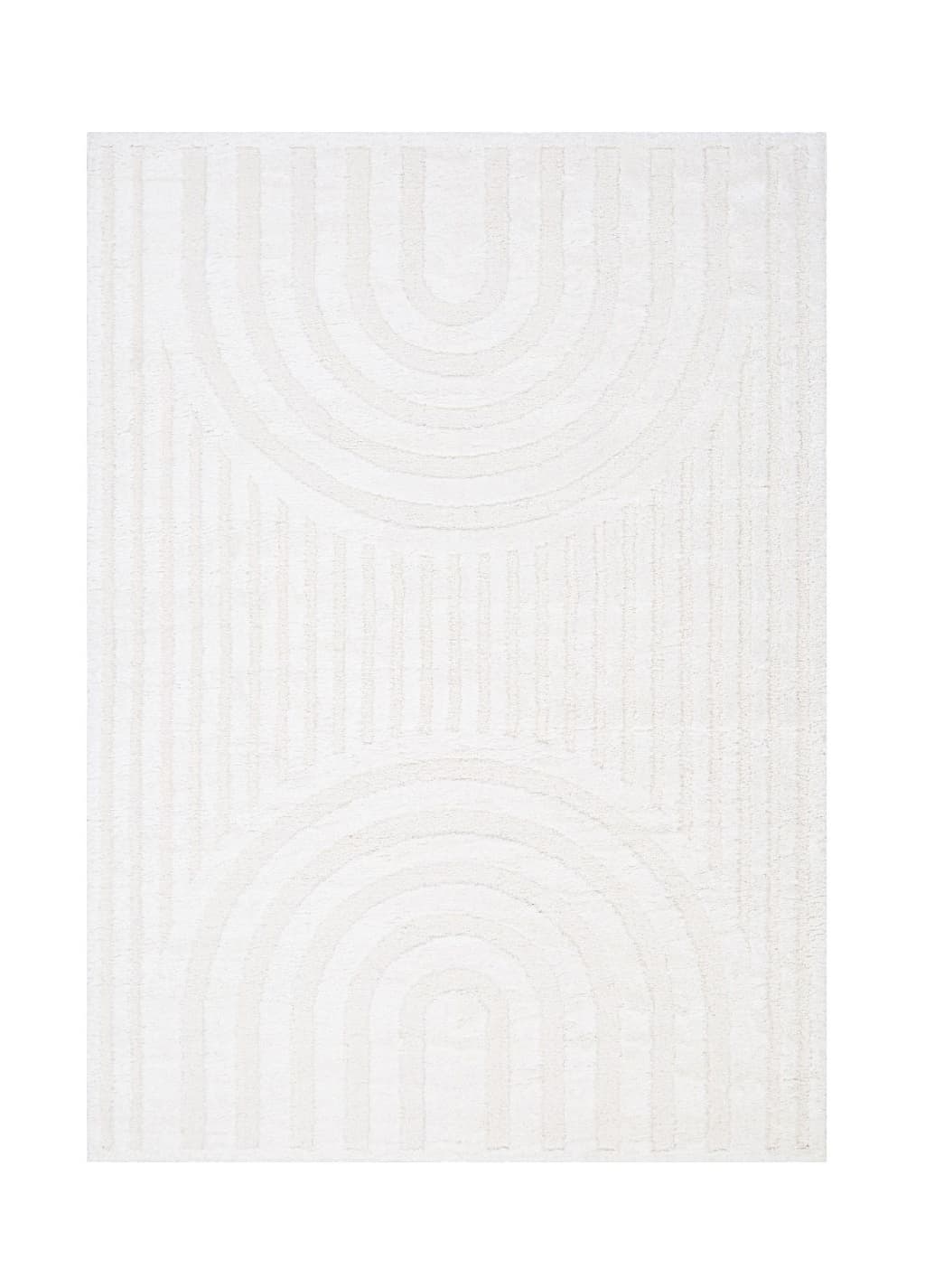 Softy Triumph Cream - Mjuk Mönstrad Matta - 200 x 290 cm