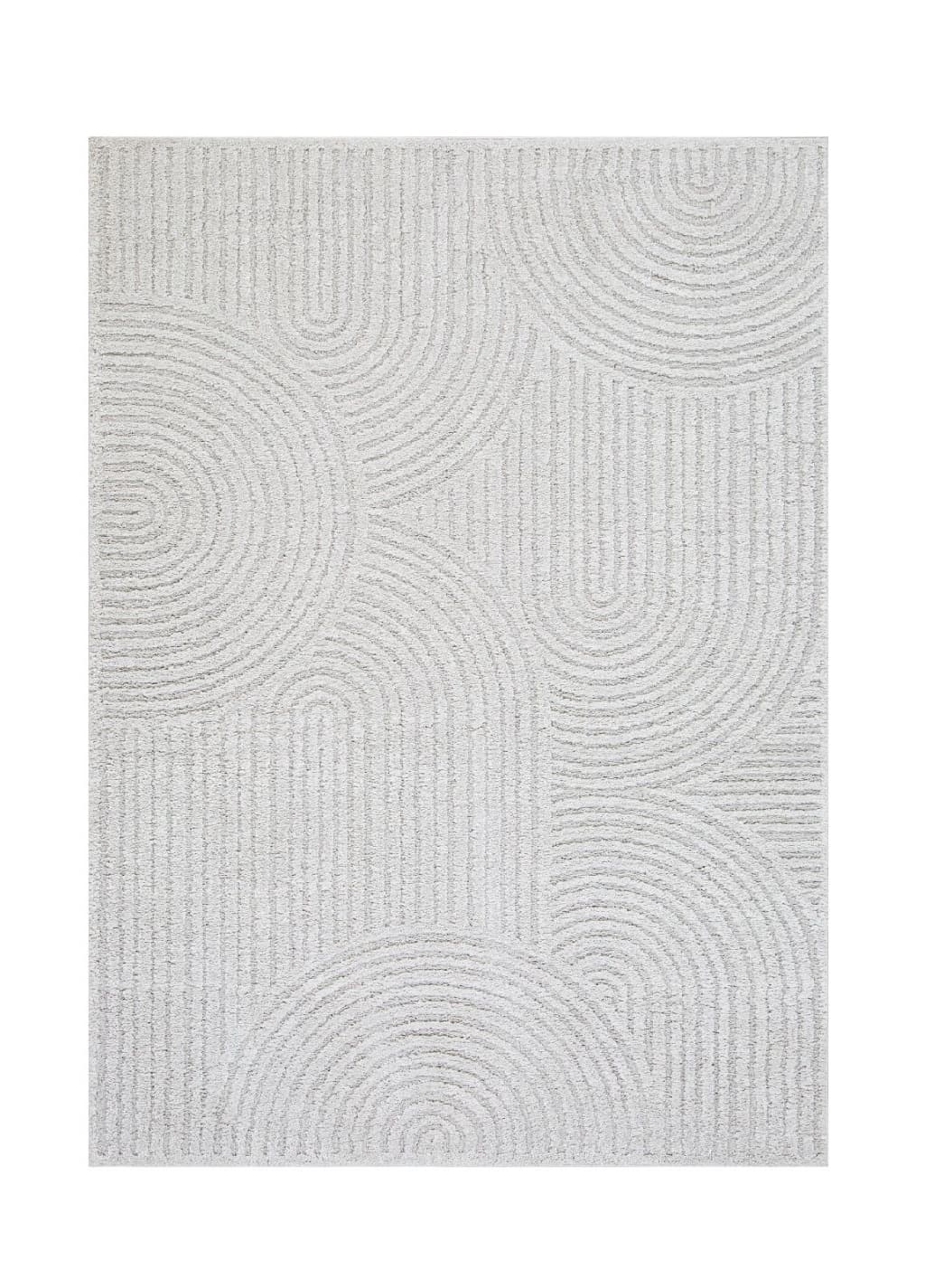 Softy Zen Grå - Mjuk Mönstrad Matta - 160 x 230 cm