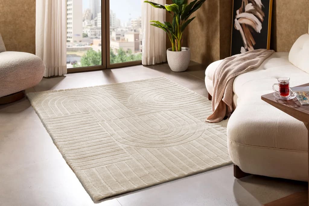 Solid Zen Cream - Modern Matta - 300 x 400 cm