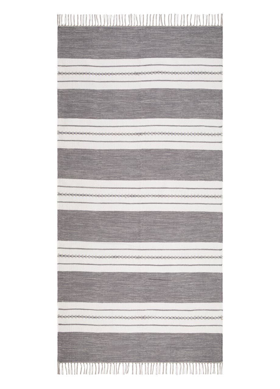 Sund Grå - Garnmatta - 75 x 220 cm