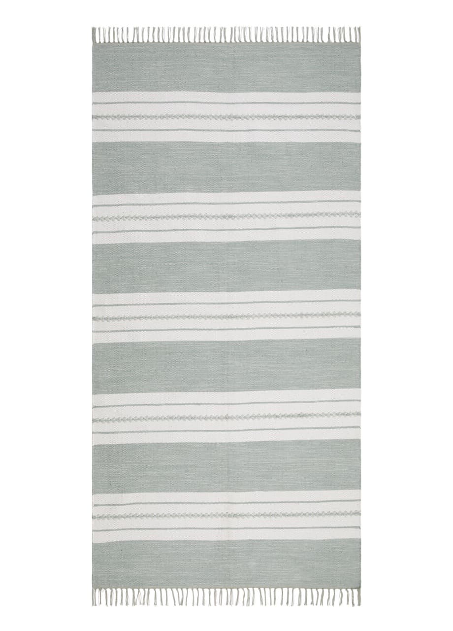 Sund Ljusgrön - Garnmatta - 75 x 280 cm