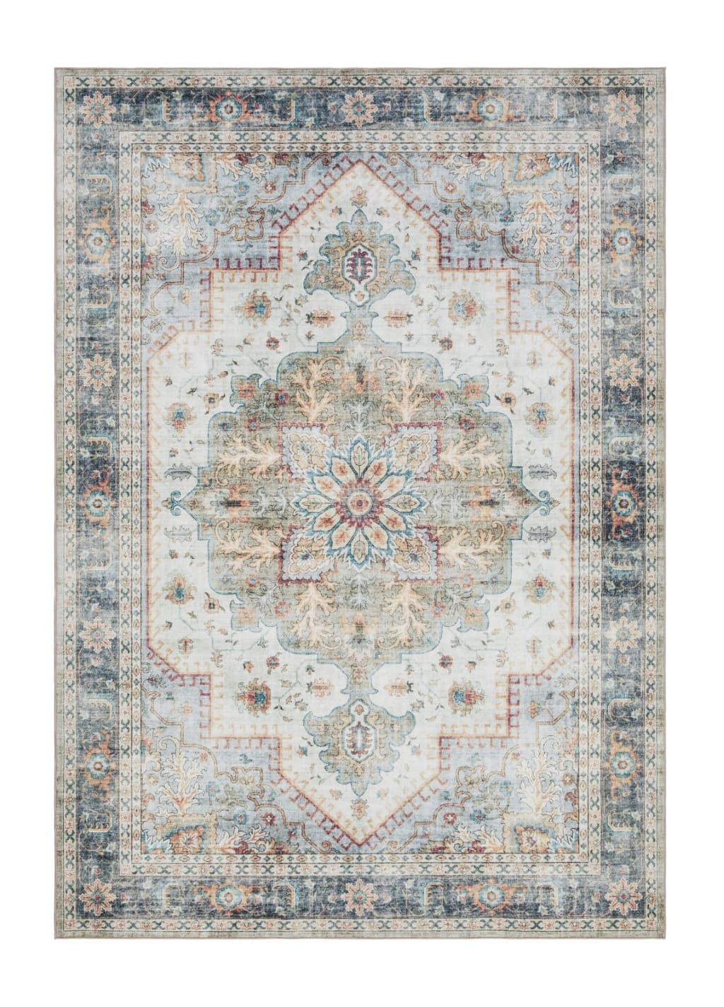 Tarfaya Kerman Cream - Rund Matta - 200 x 290 cm