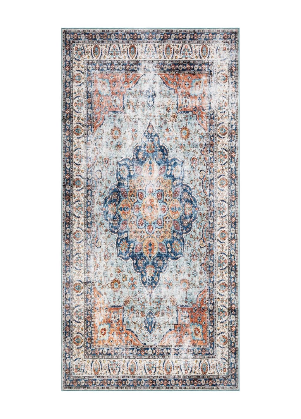 Tarfaya Medallion Multi - Gångmatta - 80 x 300 cm
