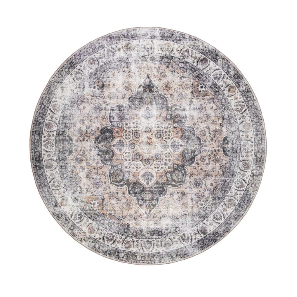 Tarfaya Medallion Natur - Matta - Rund 240cm