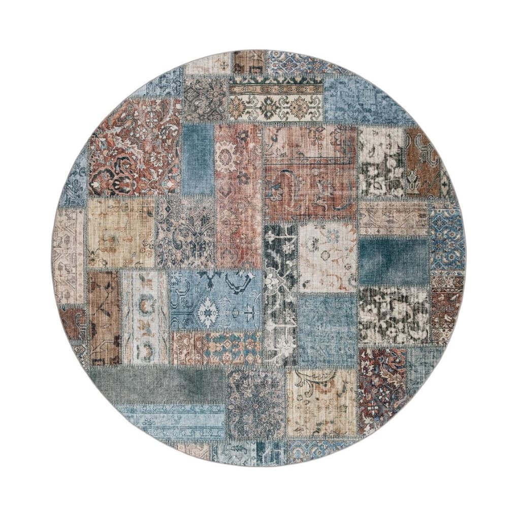 Tarfaya Patch Multi - Gångmatta - Rund 240cm