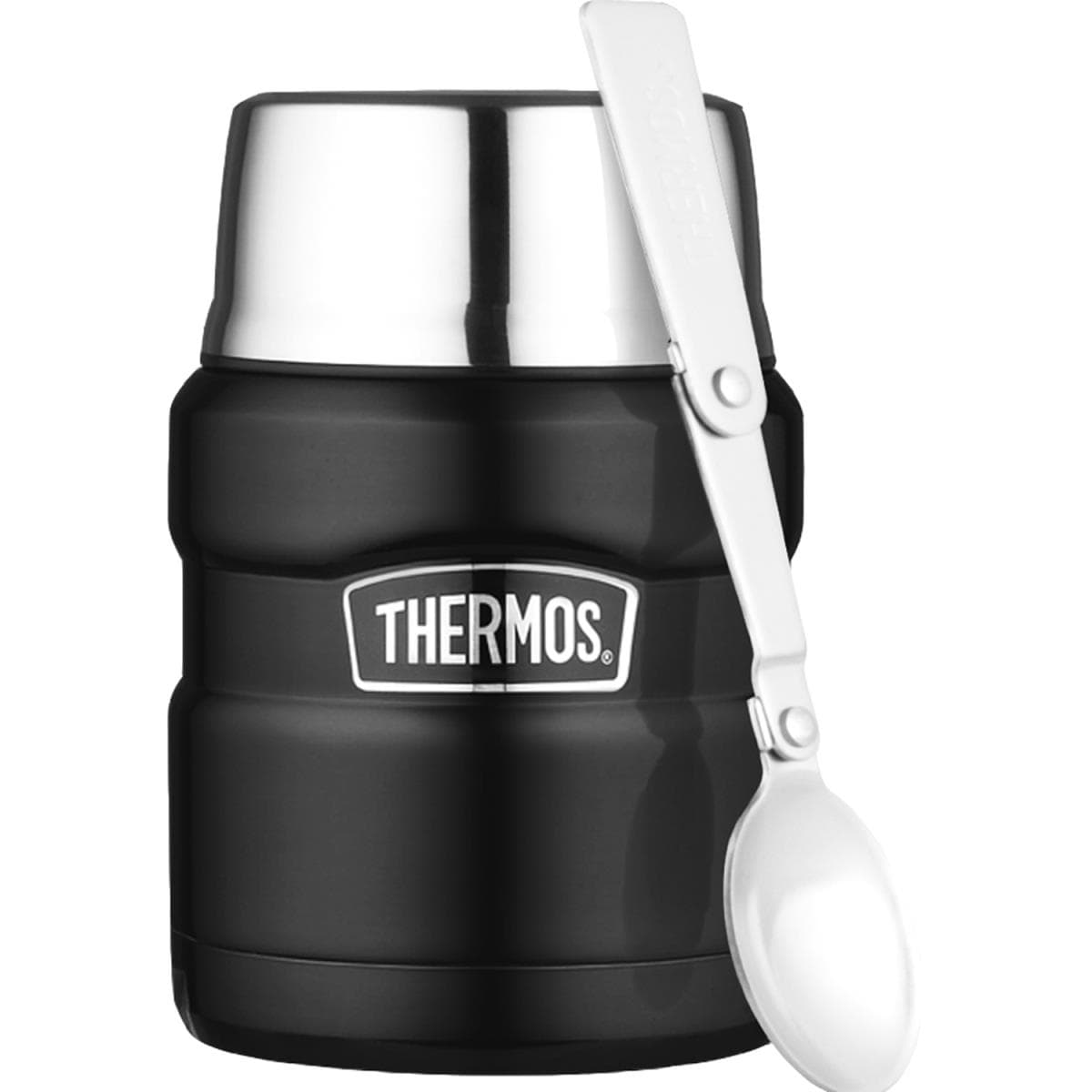 Thermos: Stålmattermos King 0,5L mattsvart