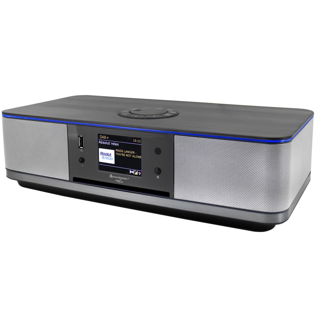Soundmaster: Musik-anläggning Radio Internet/DAB+/FM CD Bluetooth ICD2023SW Silver