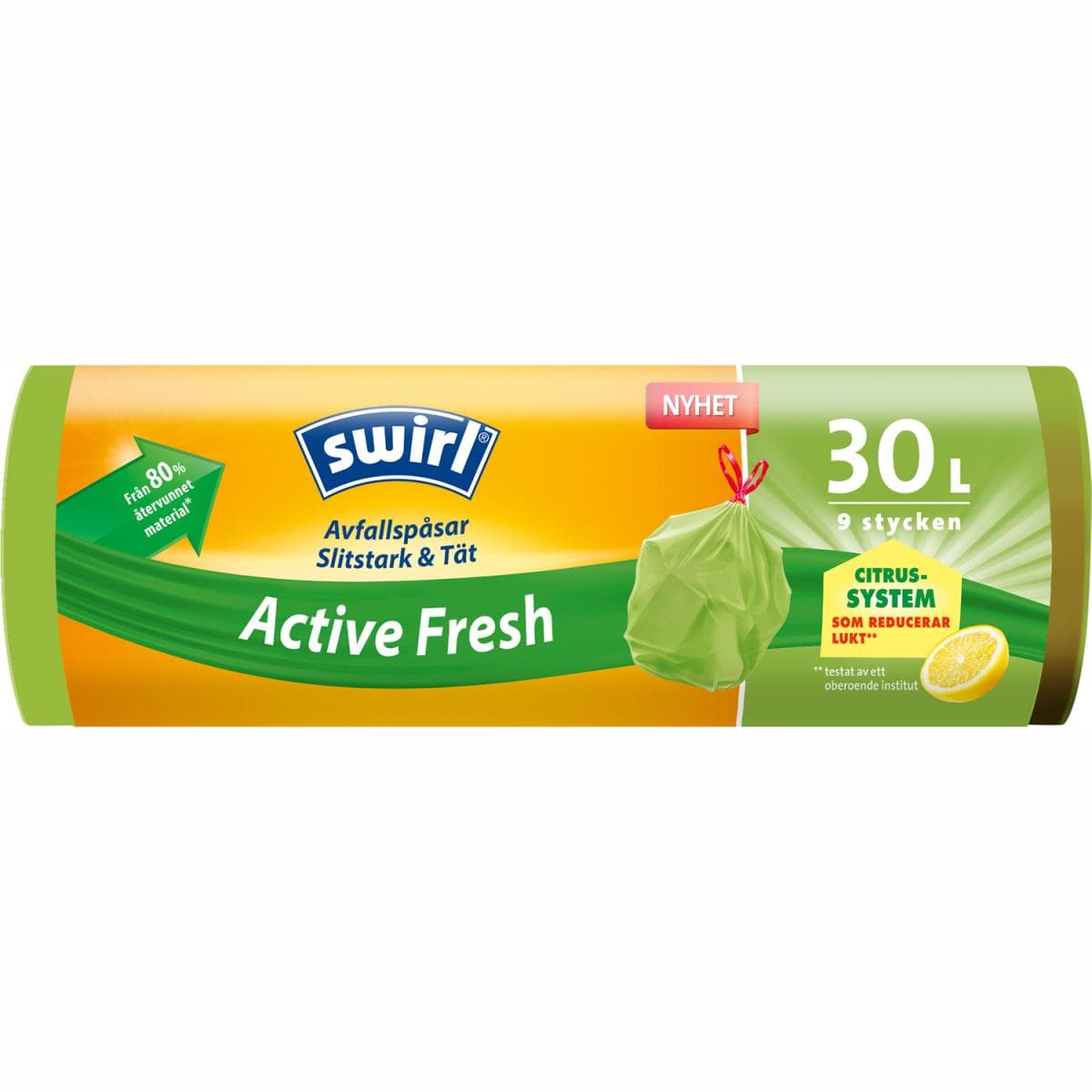 Swirl: Avfallspåse Active Fresh 30l 12st DFP