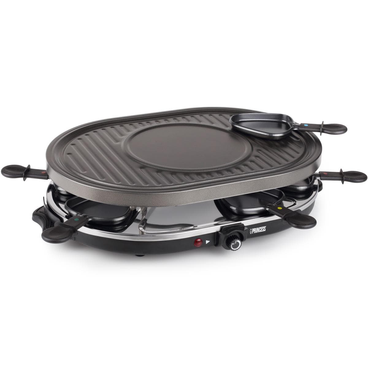 Princess: Raclette 8 Oval Grill Party 162700 43X30cm grillplatta