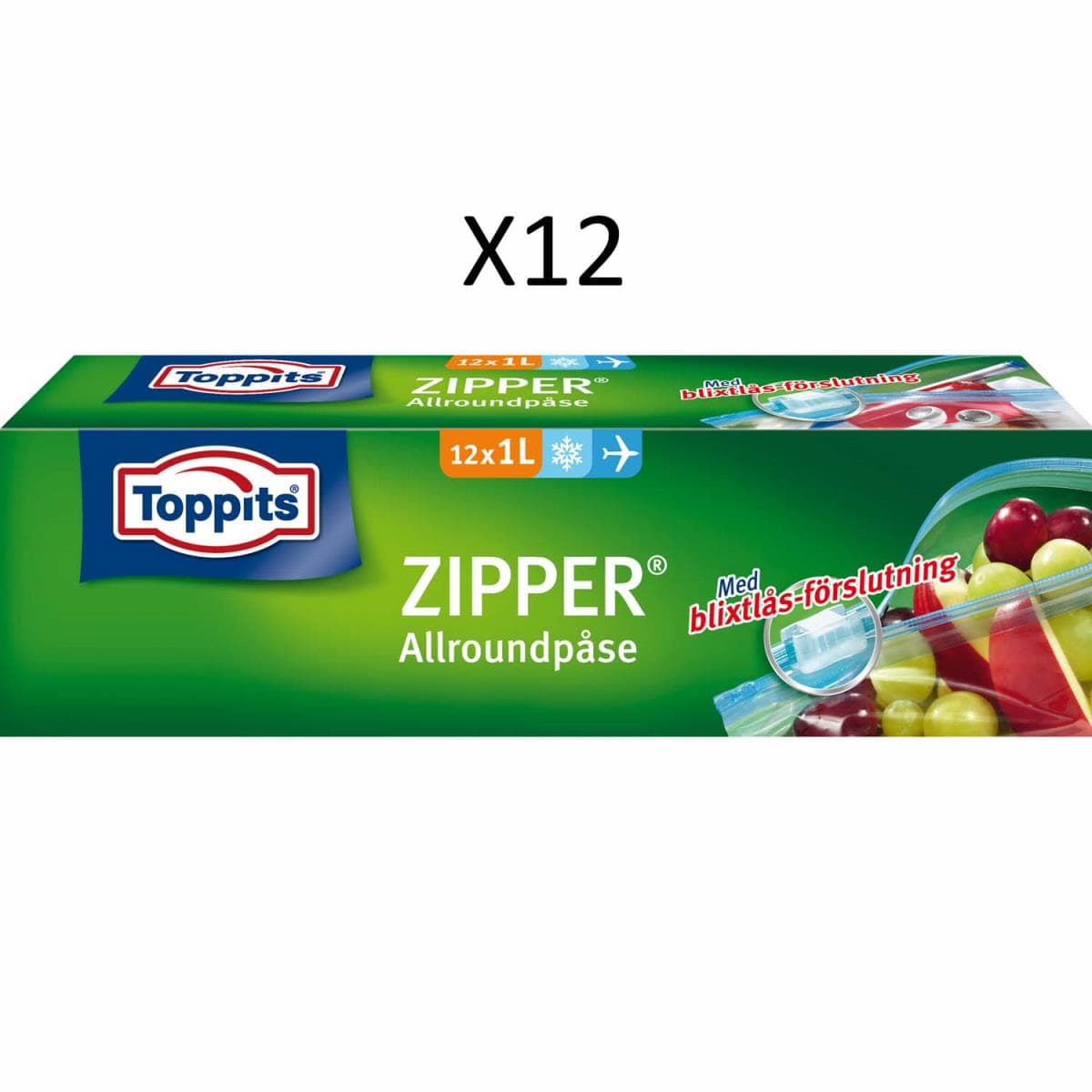 Toppits: ZIPPER 1L 12st DFP