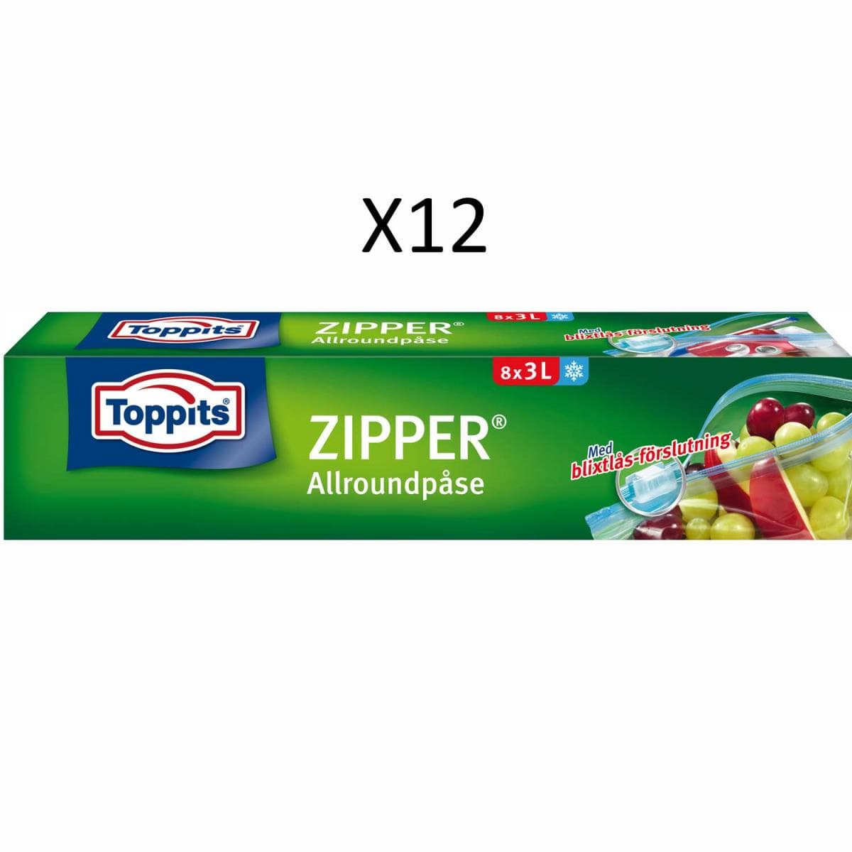 Toppits: ZIPPER 3L 12st DFP