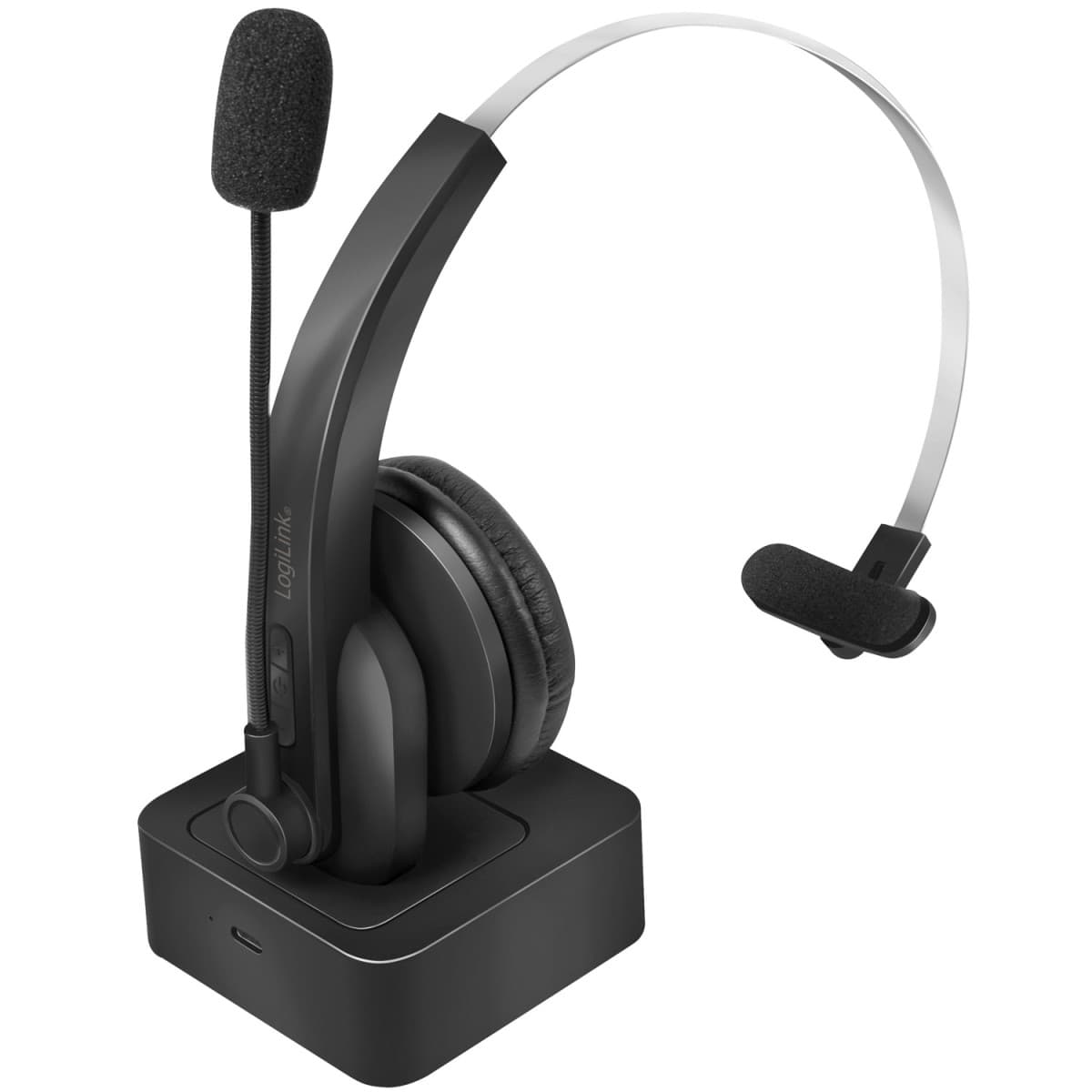 LogiLink: Bluetooth-headset Mono inkl laddställ