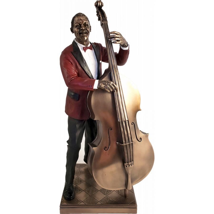 Jazz Statyett: Kontrabas (Höjd Ca 34cm)