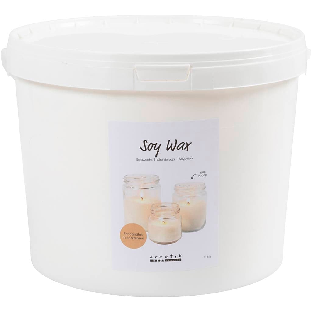Creativ Company - Soy wax, For candles in containers, 5 kg/ 1 pack