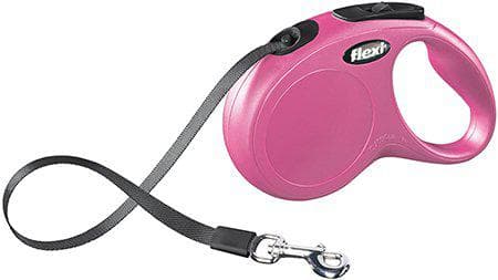 Flexi - New Classic - M - 5m tape - Pink - Max 25Kg