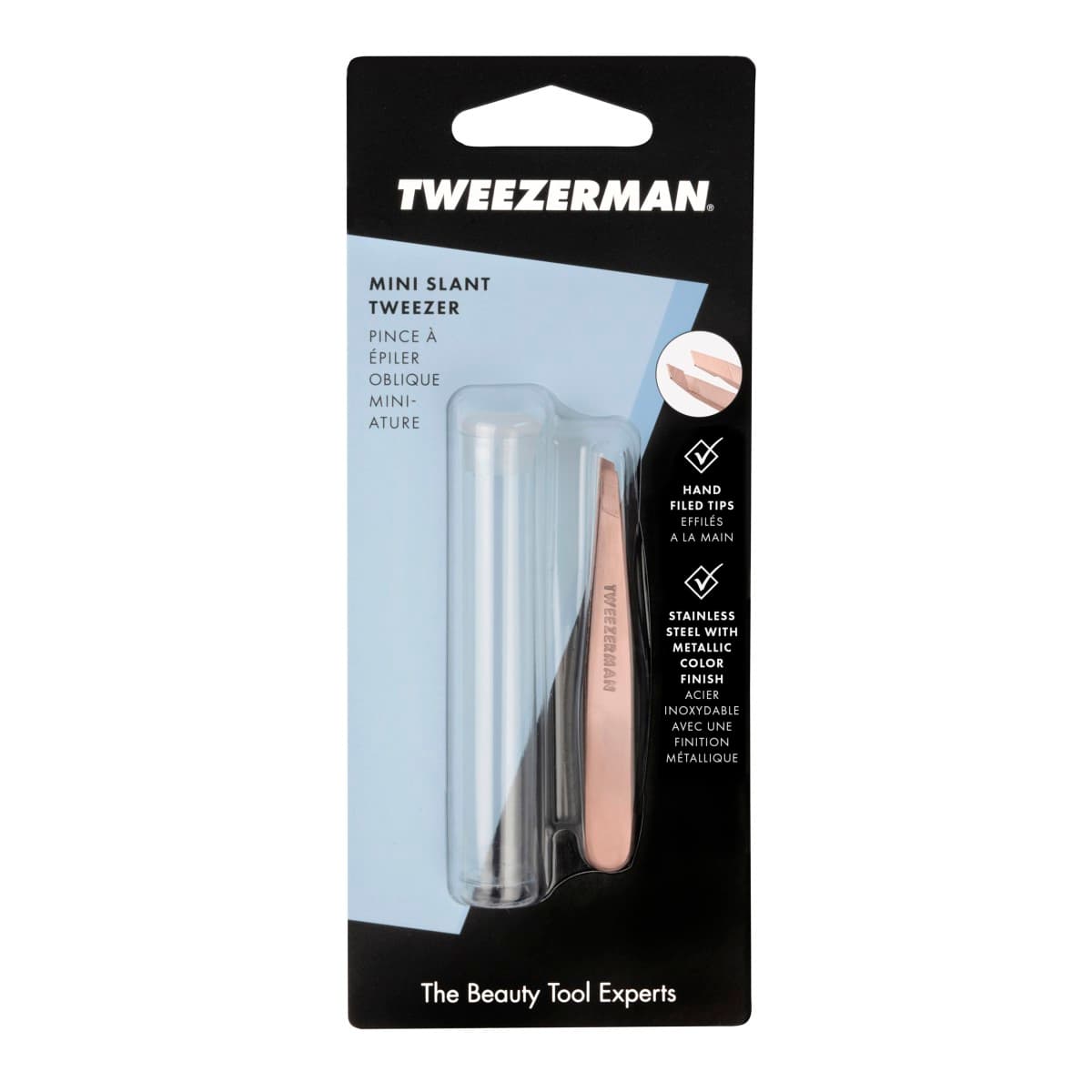 Tweezerman - Mini Slant Tweezer - Rose Gold