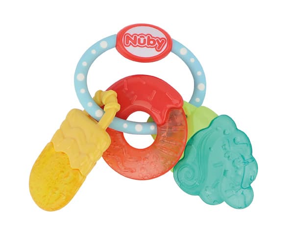 Nuby - Icy Bite Sweets Teether Yellow/Turqoise/Red + 3 M (SKU: 708062)