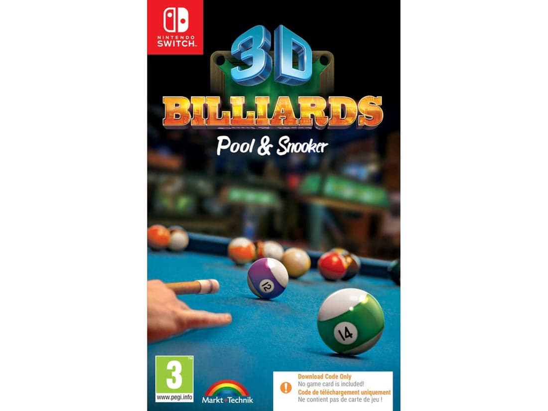 3D Billiards: Pool and Snooker (Code in Box)
