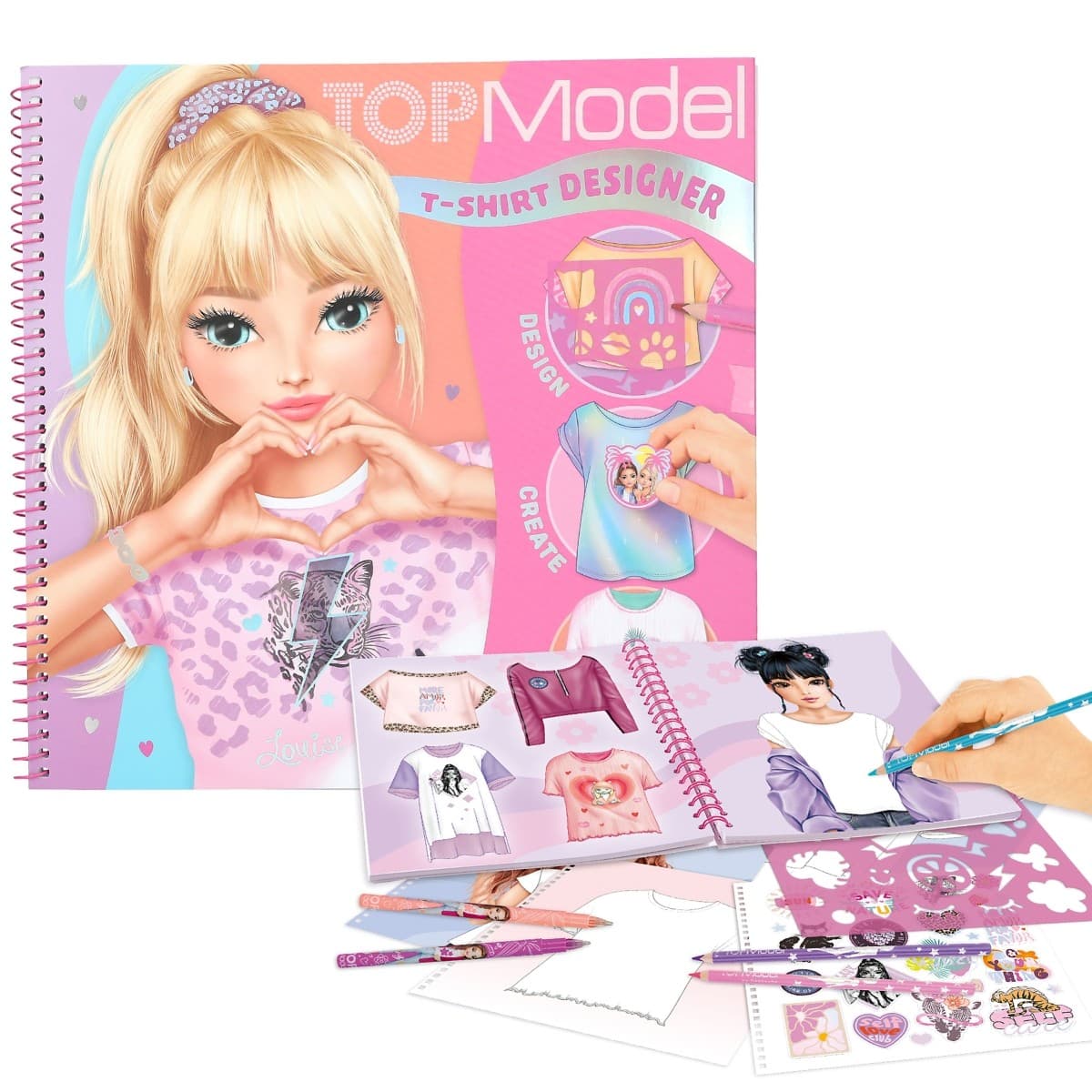 TOPModel - T-Shirt Designer Colouring Book