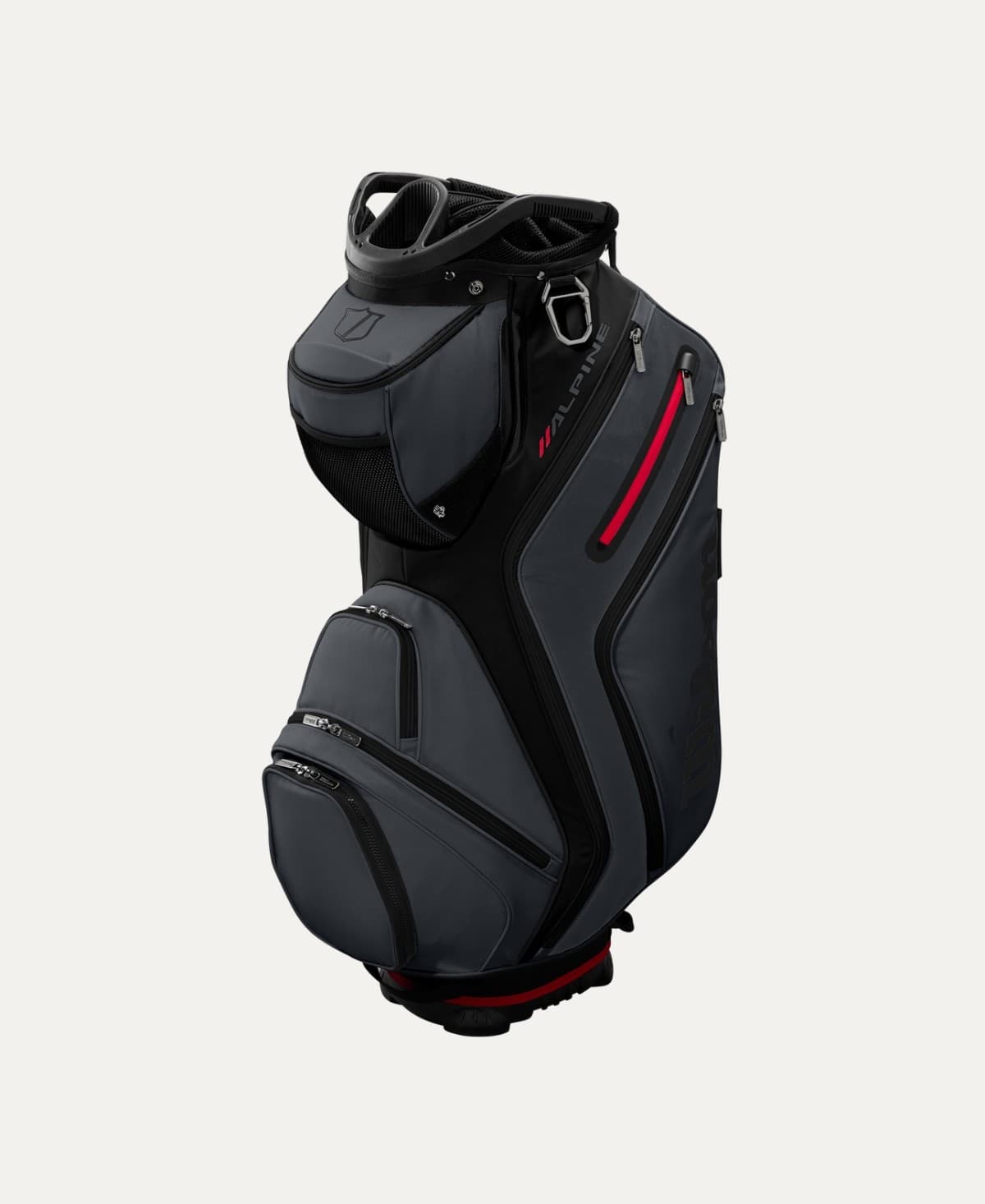 Wilson - Alpine Cart Bag with Embroidery - Black/Grey