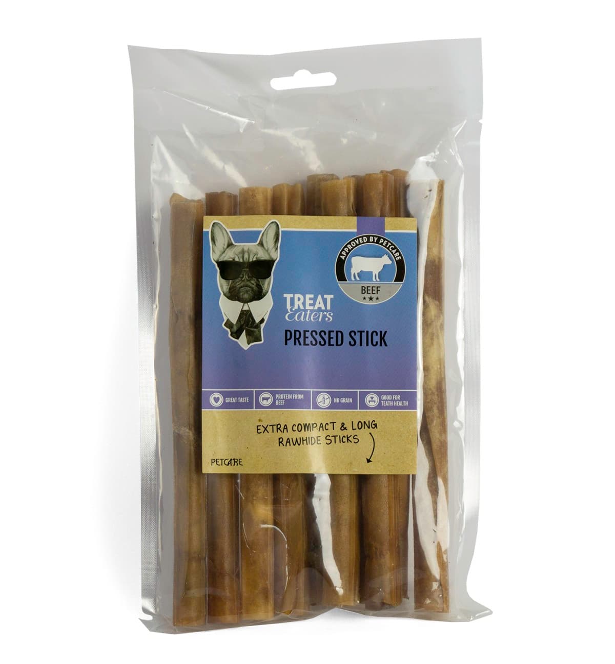 Treateaters - Pressed stick natural 10pcs, 20x2 cm