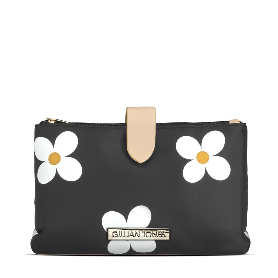 Gillian Jones - THE WEEKENDERMakeup Bag in Daisy Print