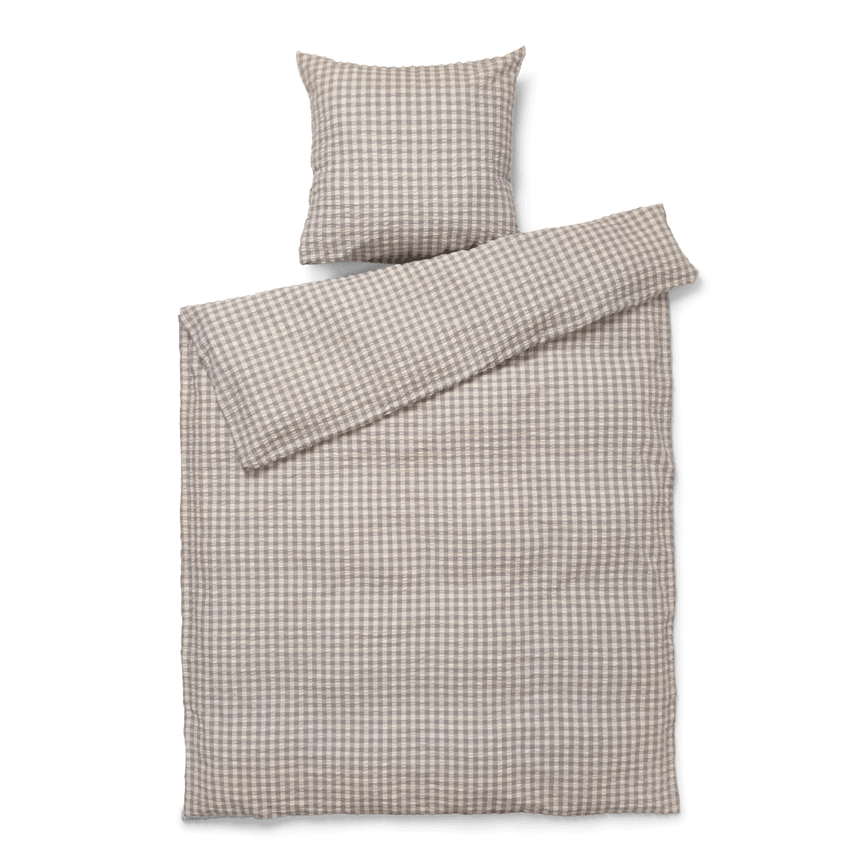 Juna - Bæk&Bølge Bed Linen 140x200 cm - Grey & Birch