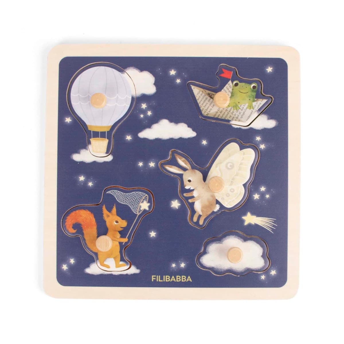 Filibabba - Wooden sensory puzzle - Little Adventurers