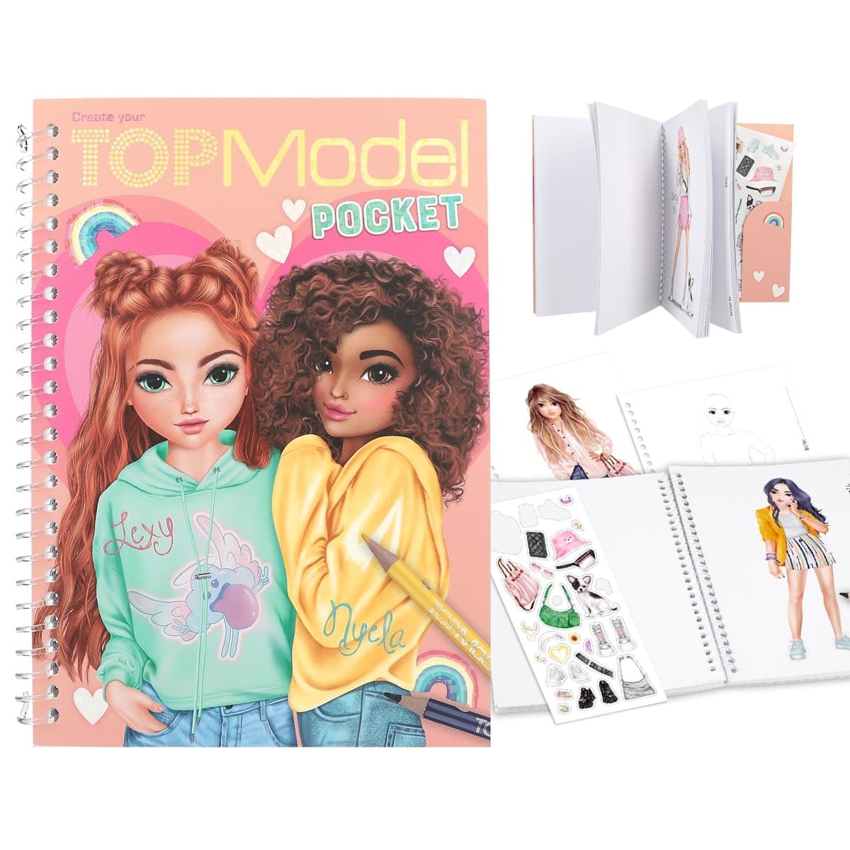 Topmodel - Pocket Colouring Book