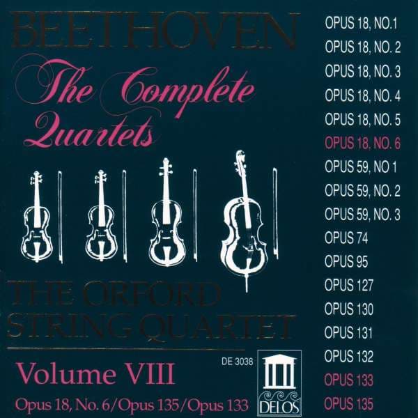Beethoven: String Quartets Vol VIII