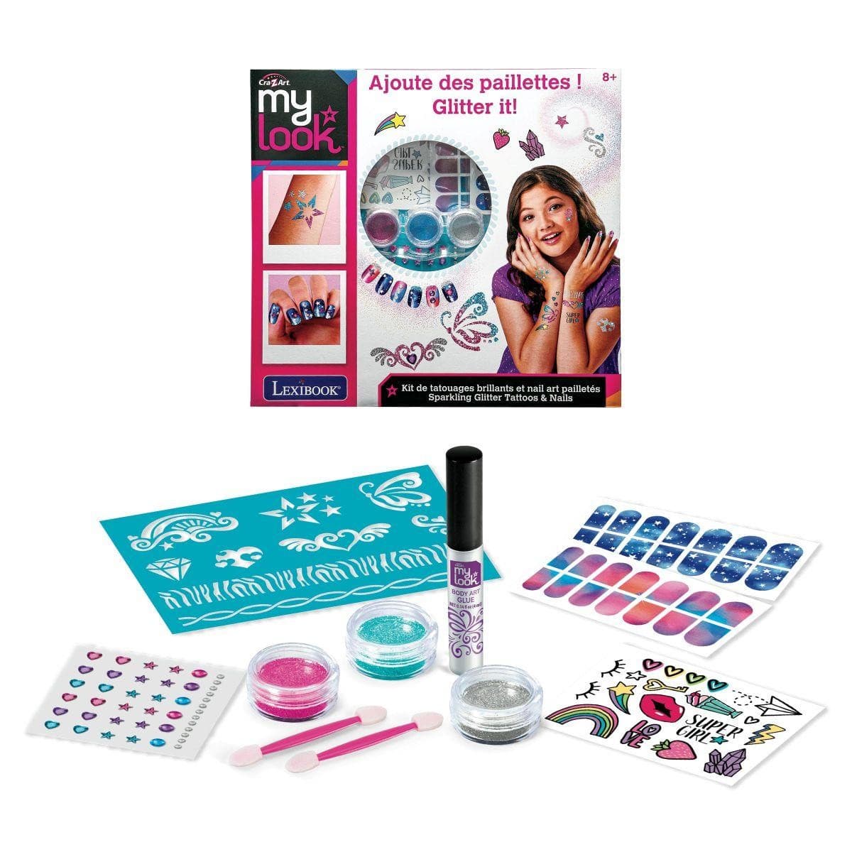 Cra-Z-Art - Sparkling Glitter Tattoos & Nails