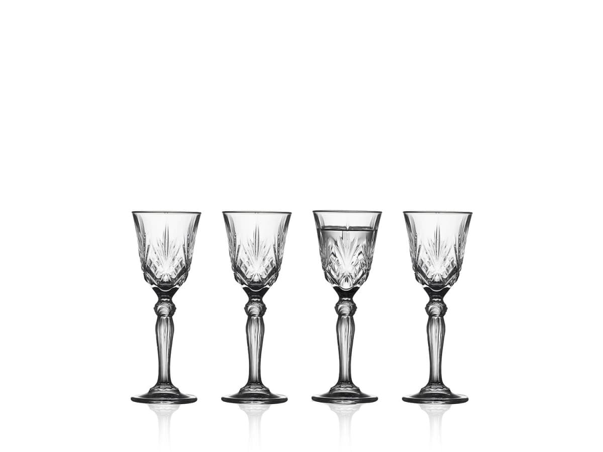 Lyngby Glas - Crystal Melodia Shot Glass - 5 cl - Set of 4