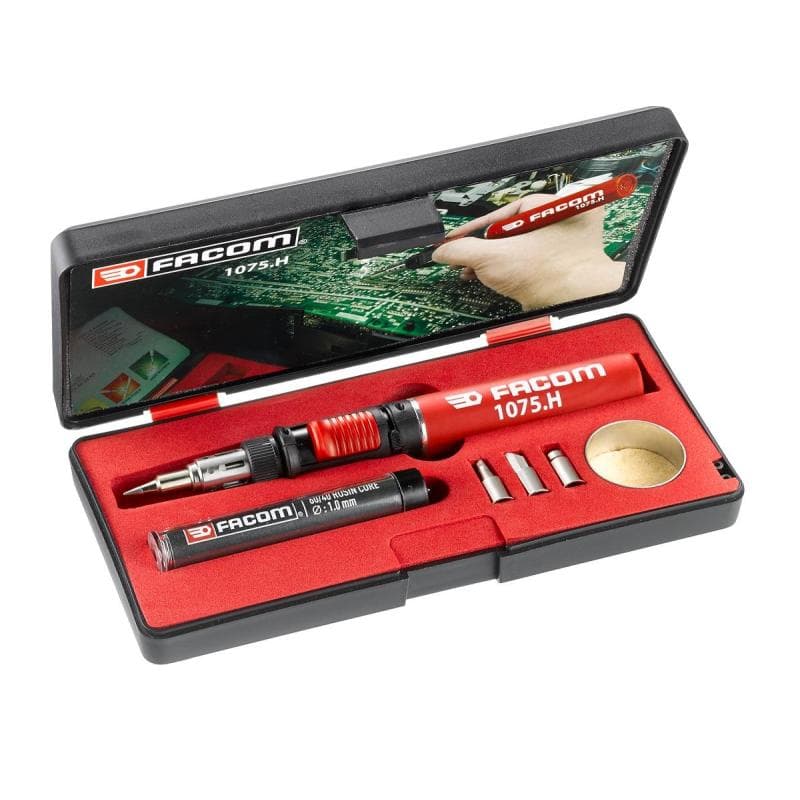 Facom Butane gas multi function soldering iron, heat gun kit