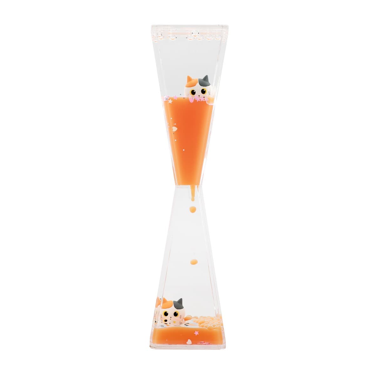 iTotal - Liquid Hourglass Cat - Orange
